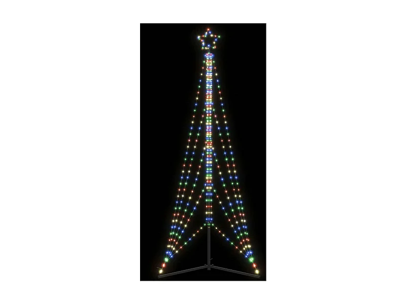 LED-kerstboom 525 LEDs kleurrijk 302 cm