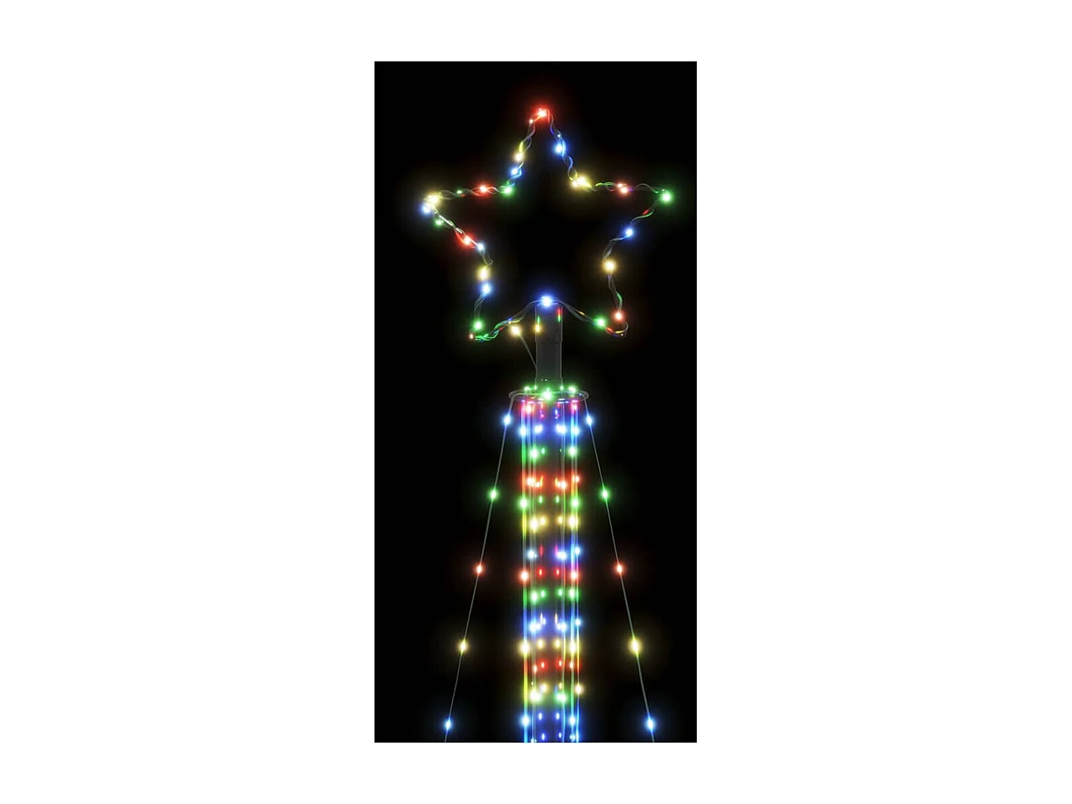 LED-kerstboom 525 LEDs kleurrijk 302 cm