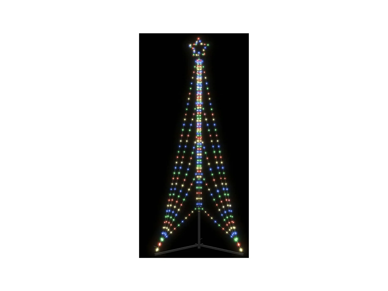 LED Weihnachtsbaum 525 LEDs Mehrfarbig 302 cm