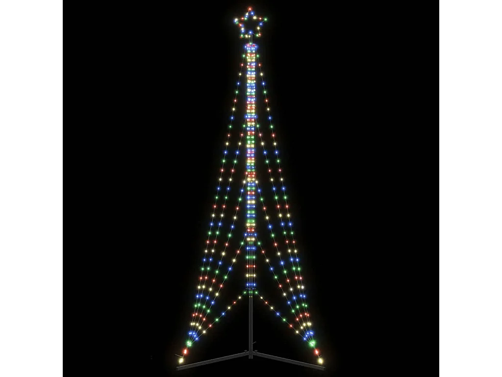 LED-kerstboom 525 LEDs kleurrijk 302 cm