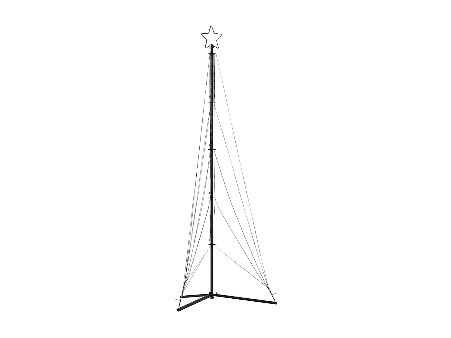 LED-kerstboom 525 LEDs kleurrijk 302 cm