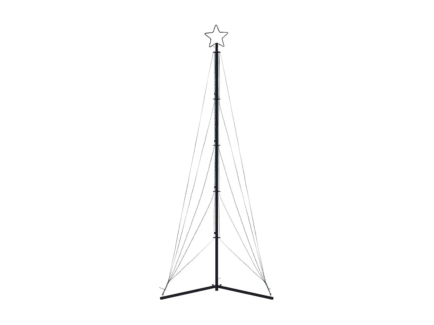 LED-kerstboom 525 LEDs kleurrijk 302 cm