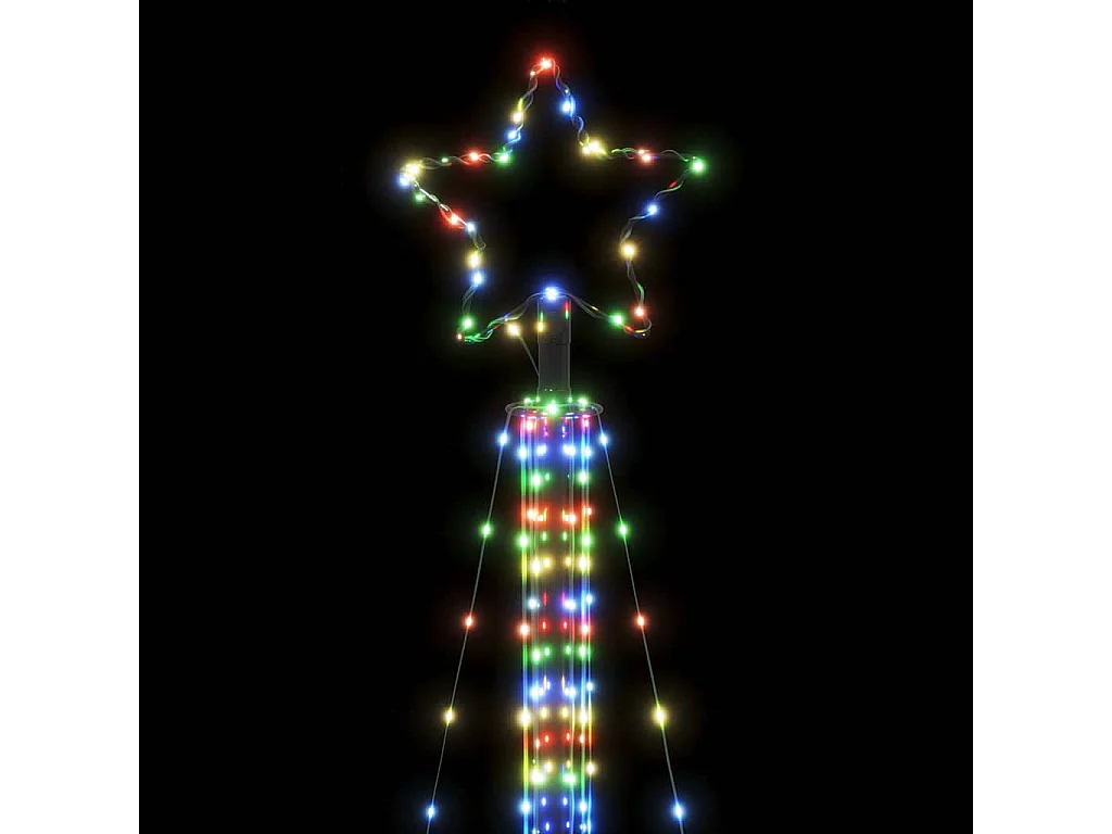 LED-kerstboom 525 LEDs kleurrijk 302 cm