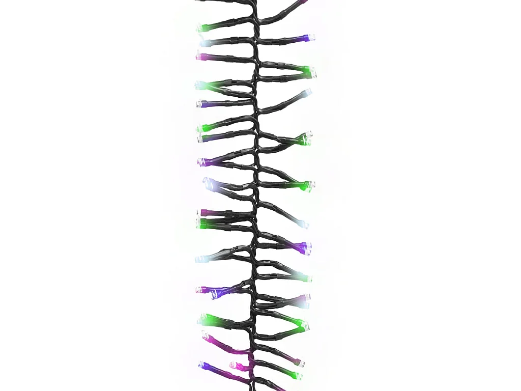 Guirlande à LED groupées 1000 LED Multicolore pastel PVC