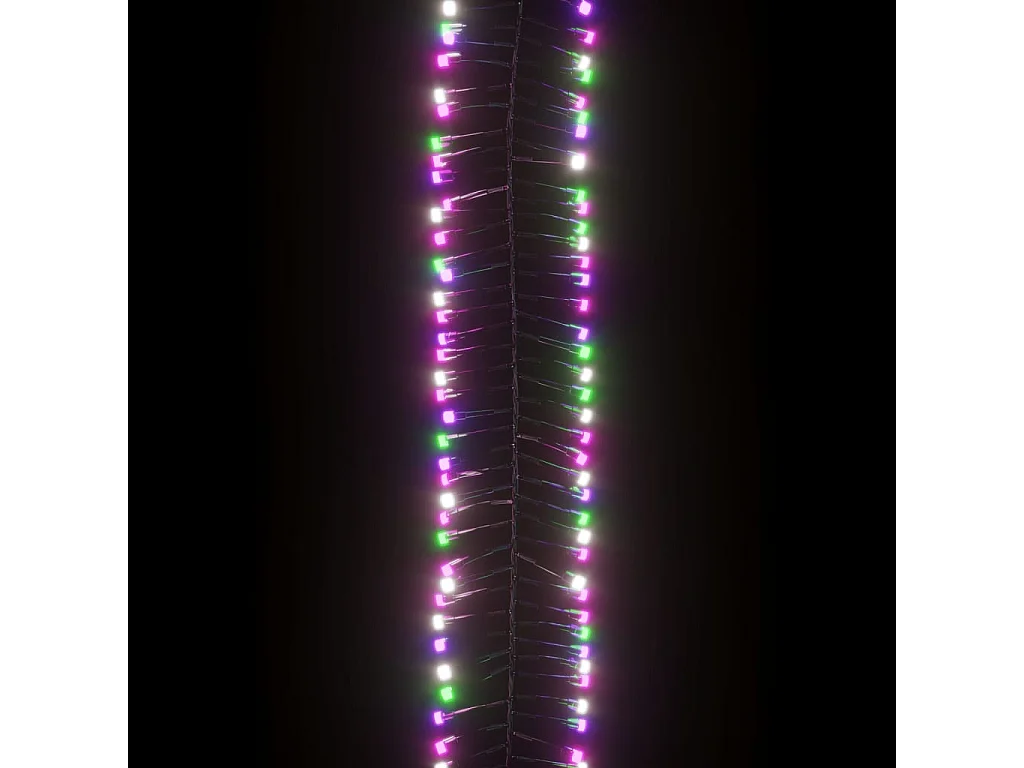 Guirlande à LED groupées 1000 LED Multicolore pastel PVC