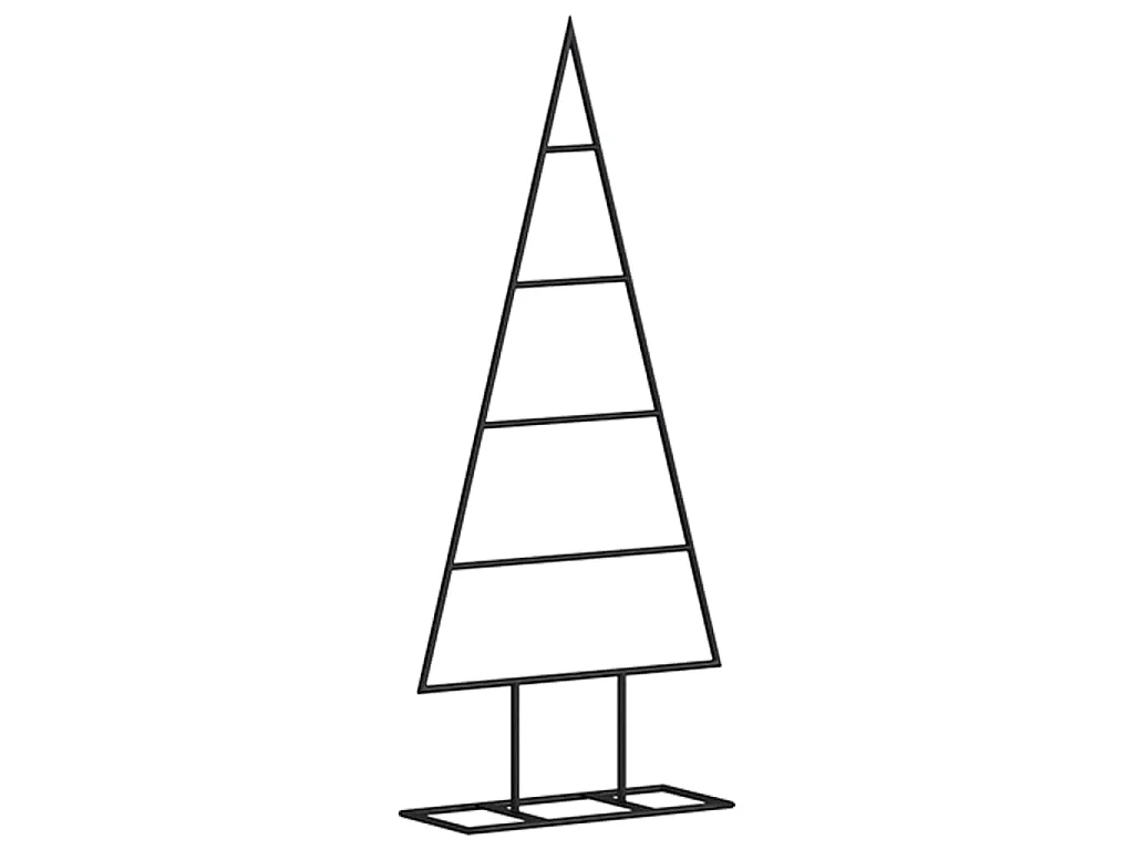 Árvore de Natal para decoração 60 cm metal preto