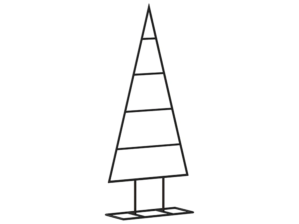 Árvore de Natal para decoração 60 cm metal preto