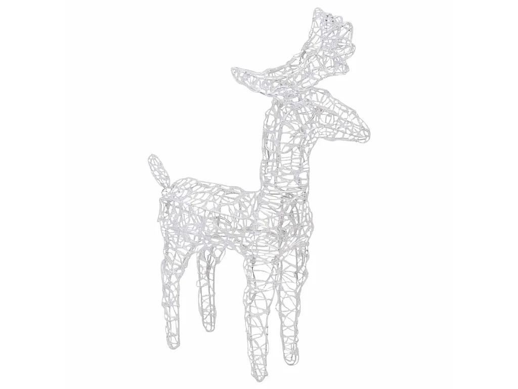 Decorazione Natalizia Renne e Slitta 160 LED 130 cm in Acrilico