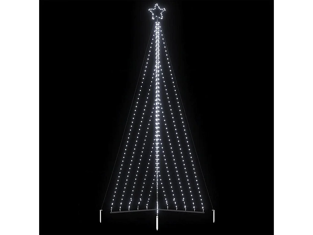 Albero di Natale a LED 570 LED Bianco Freddo 399 cm