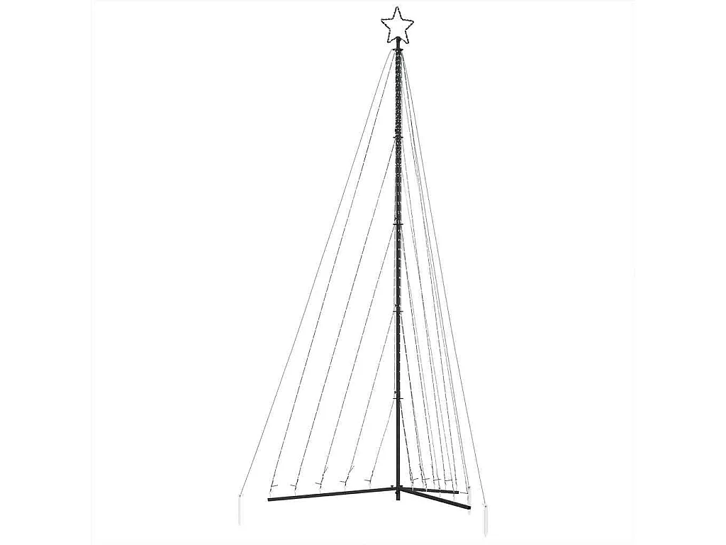 LED-kerstboom 570 LEDs koud wit 399 cm