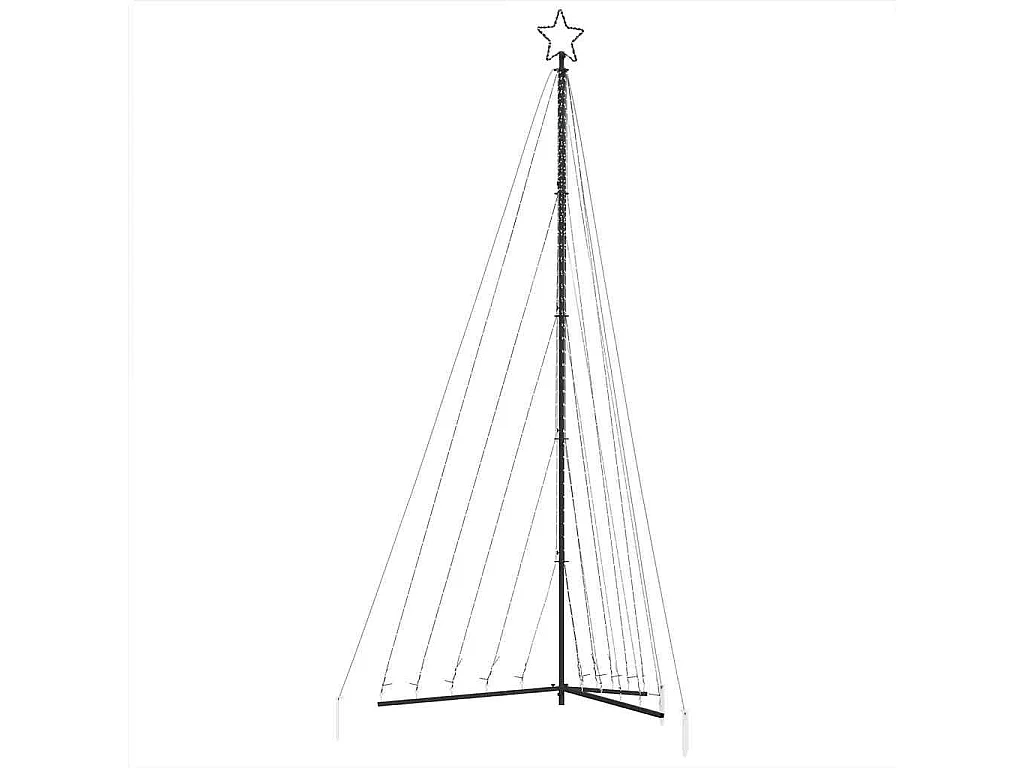 LED-kerstboom 570 LEDs koud wit 399 cm