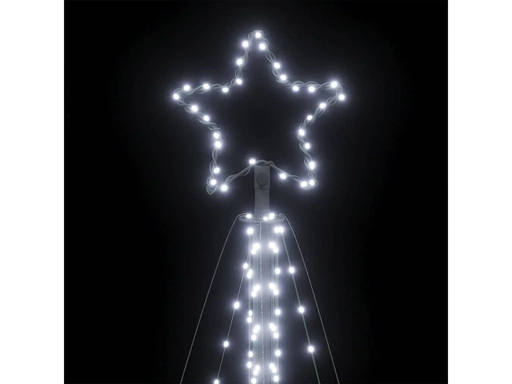 LED-kerstboom 570 LEDs koud wit 399 cm
