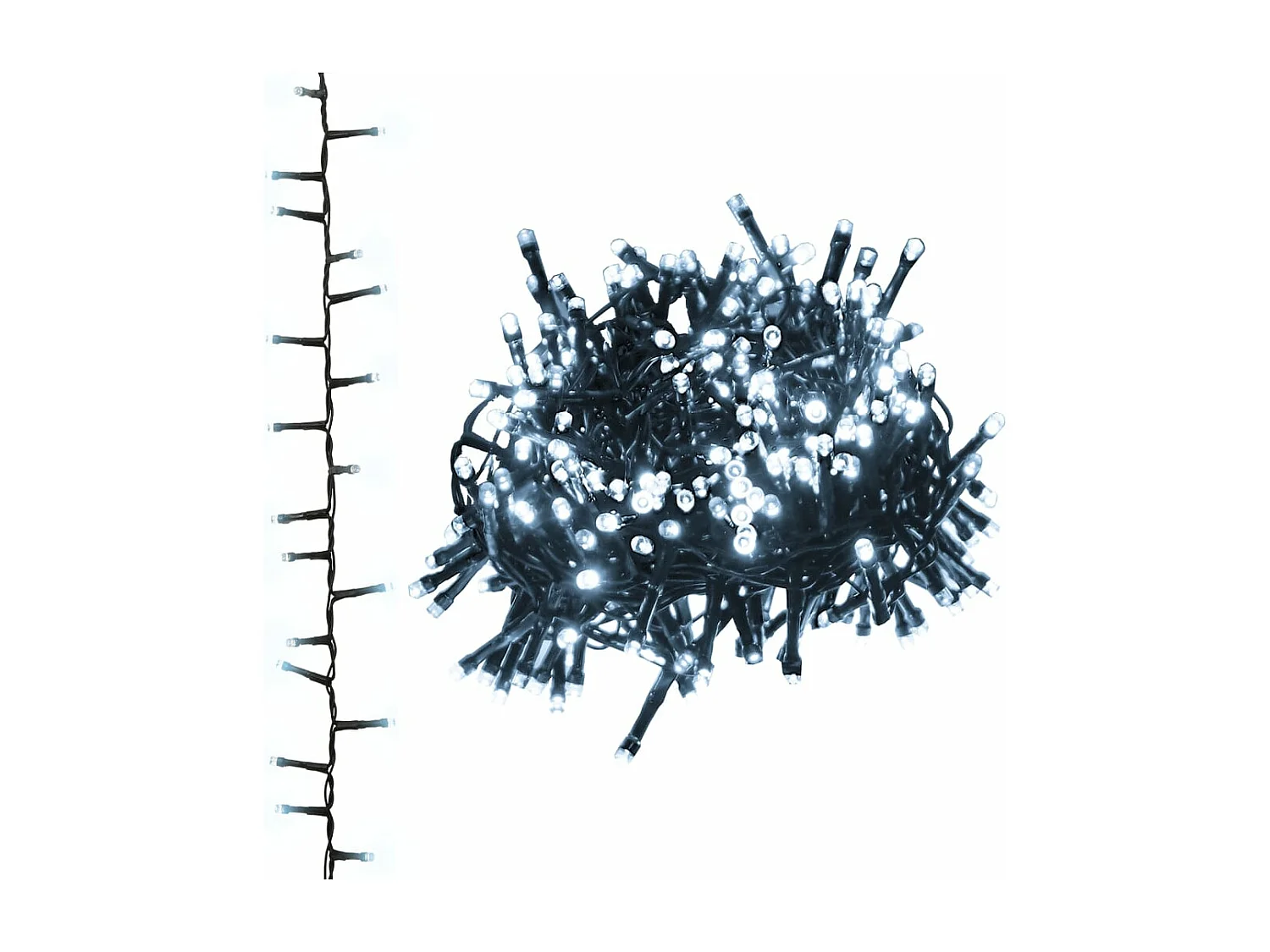 Guirlande à LED compacte avec 2000 LED Blanc froid 45 m PVC