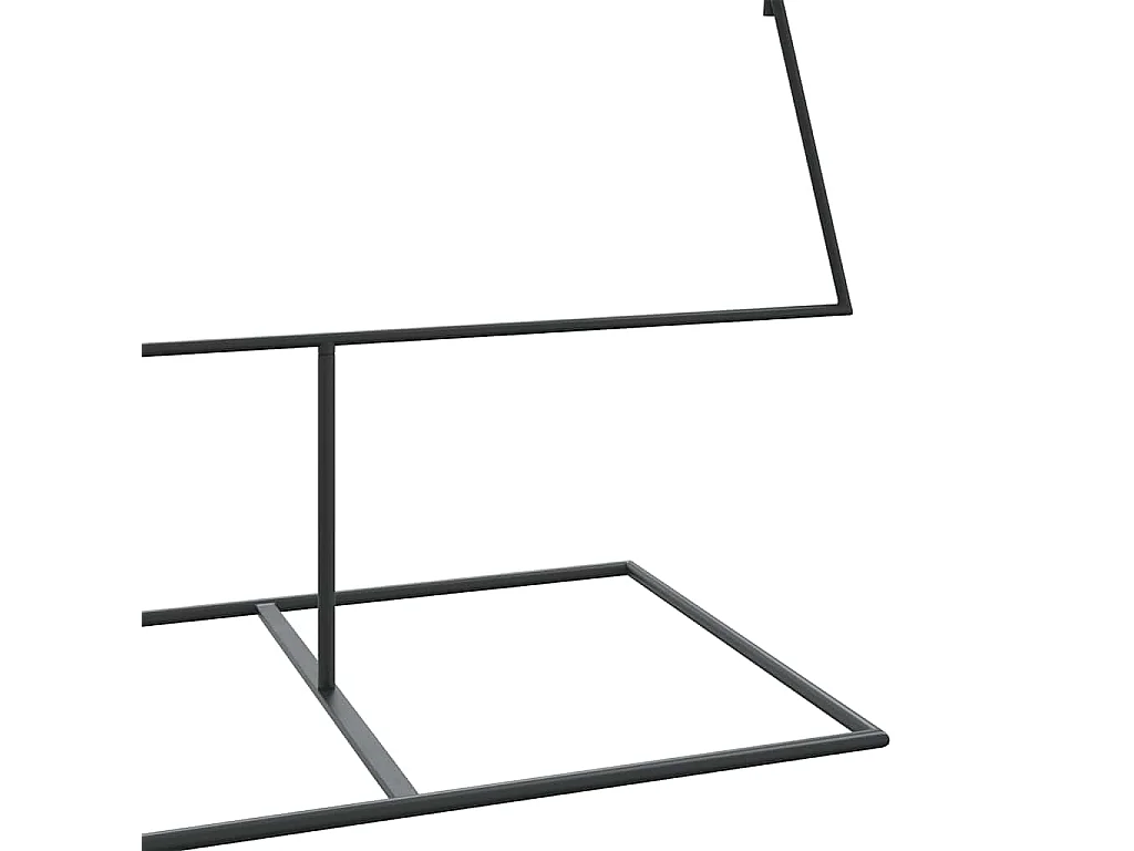 Kerstdecoratie kerstboom 210 cm metaal zwart
