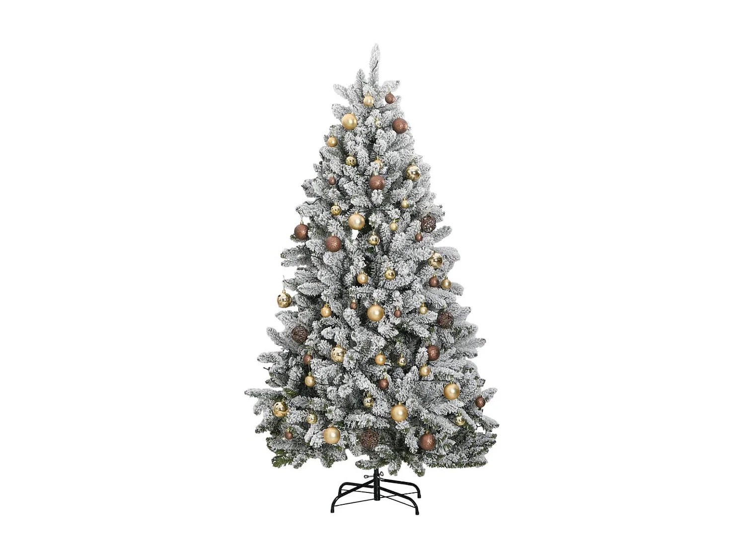 Sapin de Noël artificiel articulé 300 LED et boules 210 cm