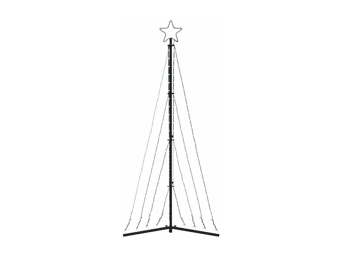 LED-kerstboom 339 LEDs koud wit 187 cm