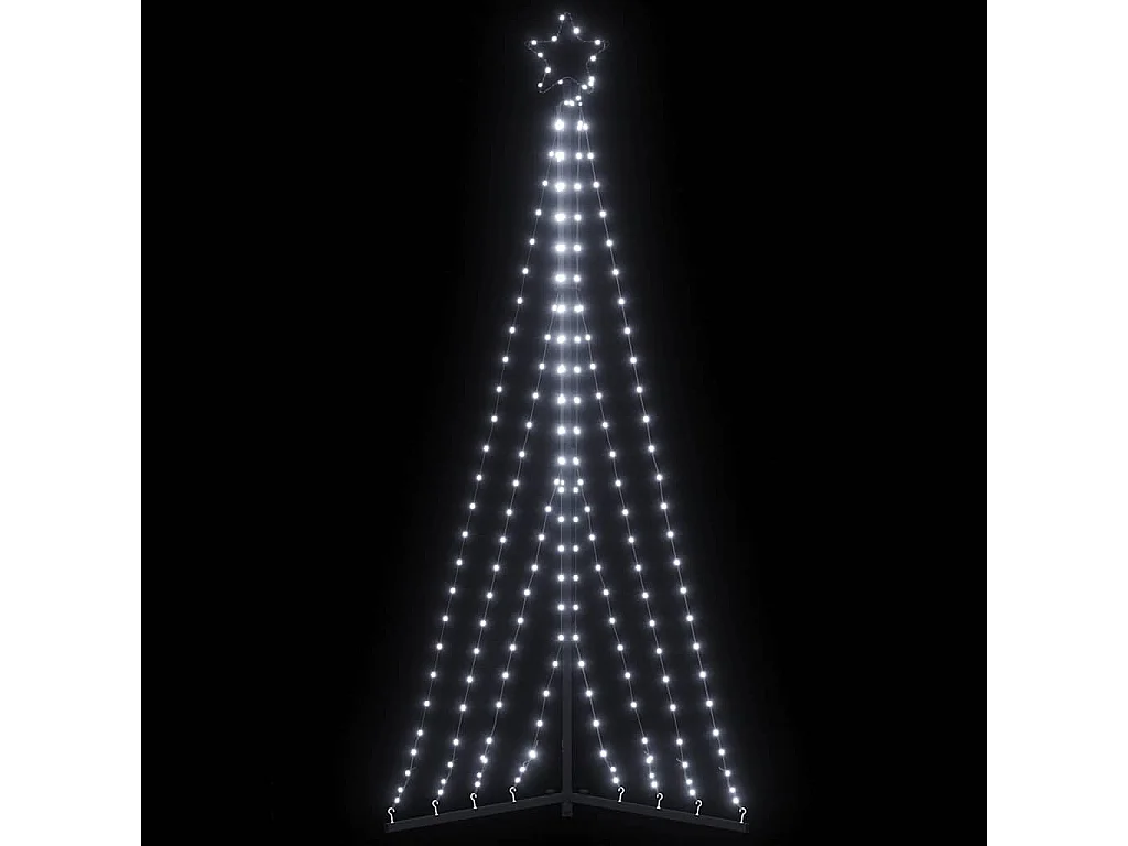 LED-kerstboom 339 LEDs koud wit 187 cm