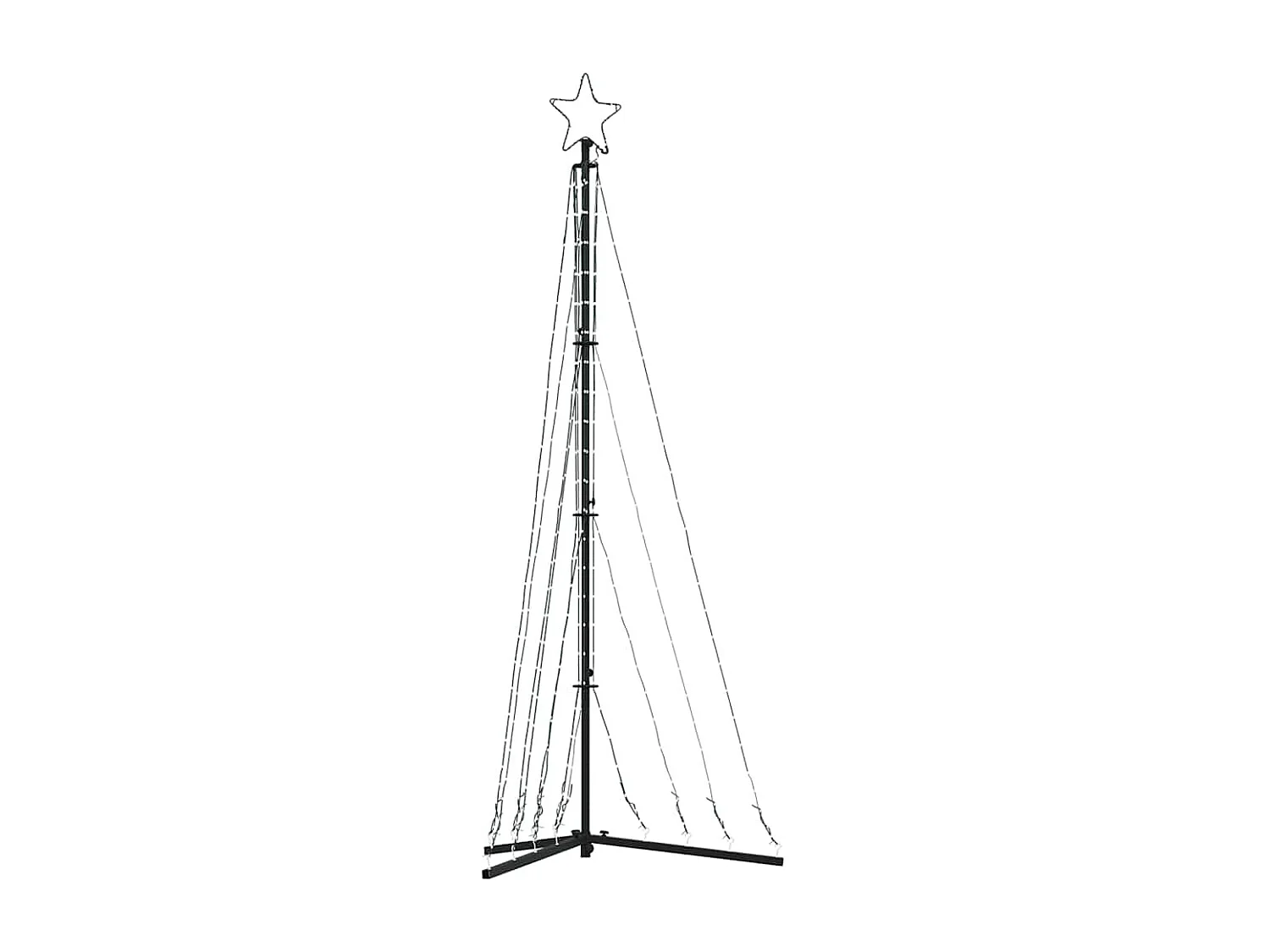 LED-kerstboom 339 LEDs koud wit 187 cm