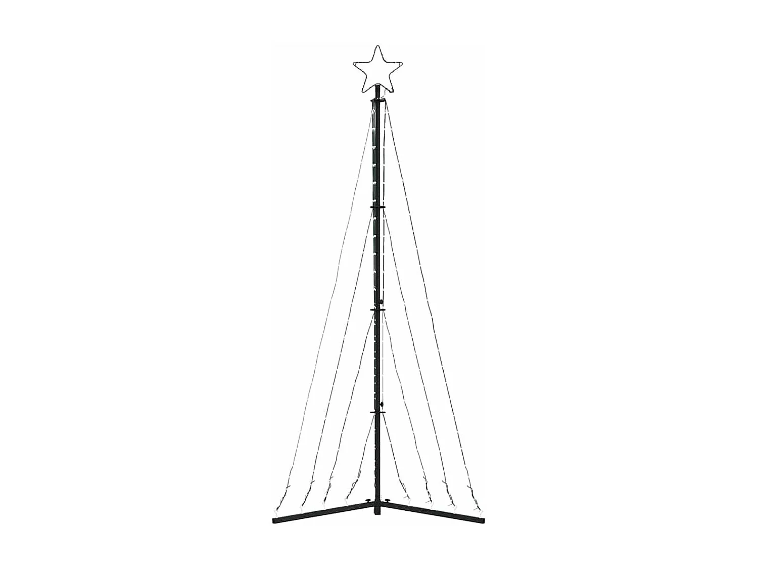 LED-kerstboom 339 LEDs koud wit 187 cm