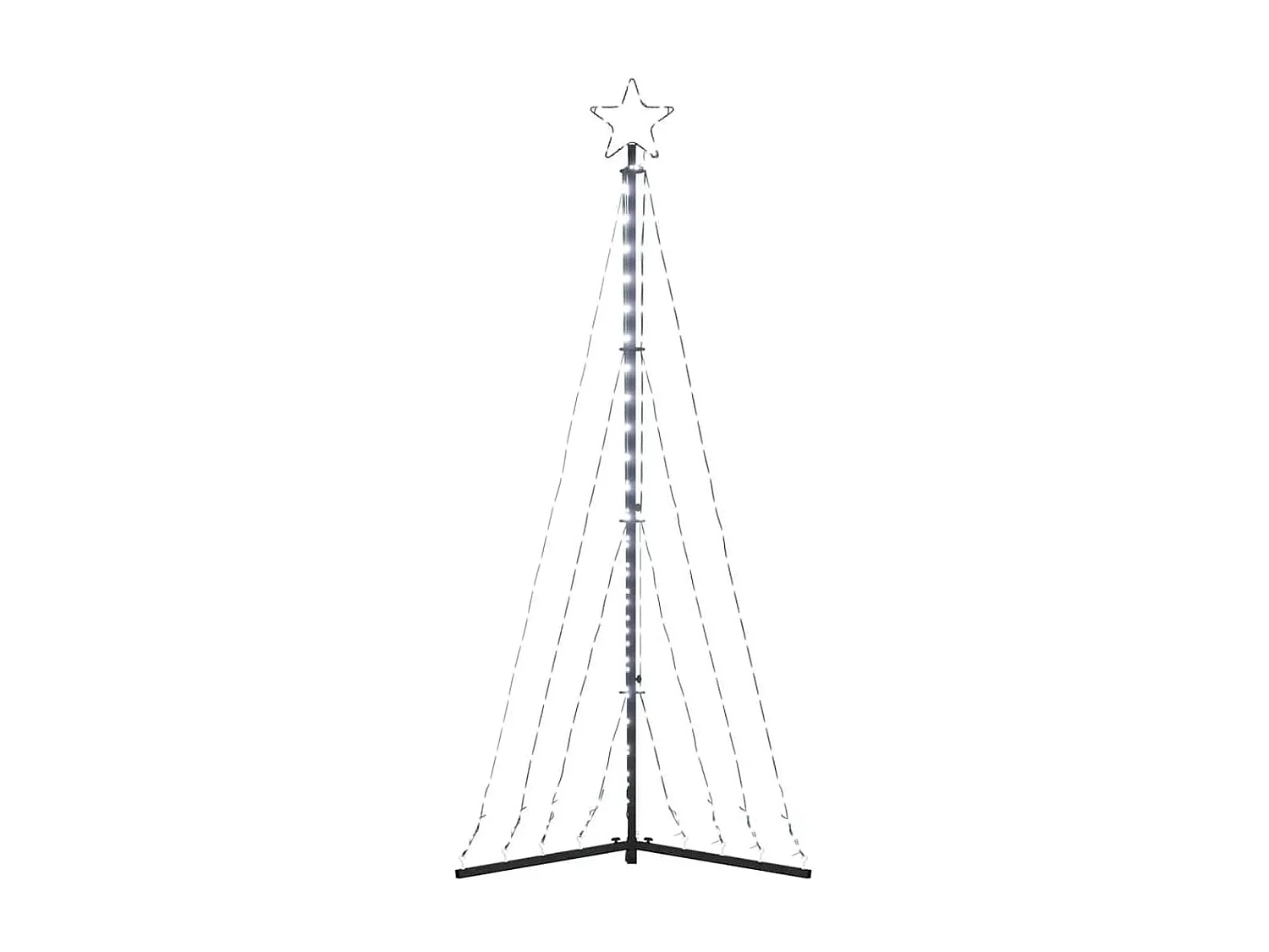 LED-kerstboom 339 LEDs koud wit 187 cm