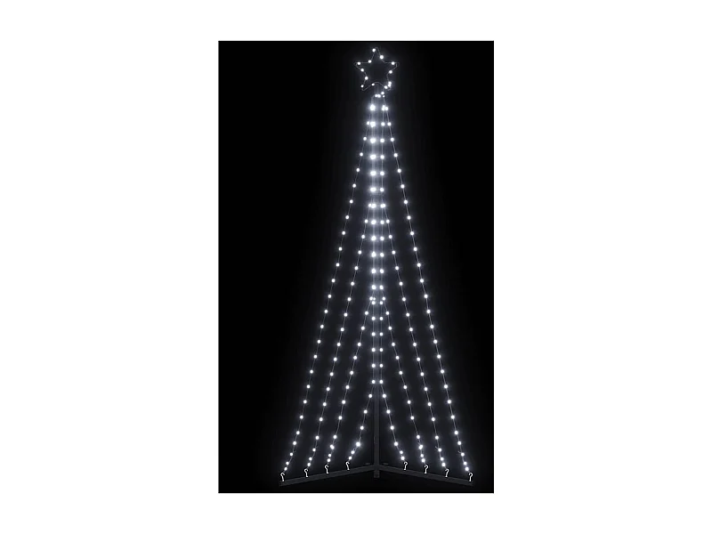 LED-kerstboom 339 LEDs koud wit 187 cm