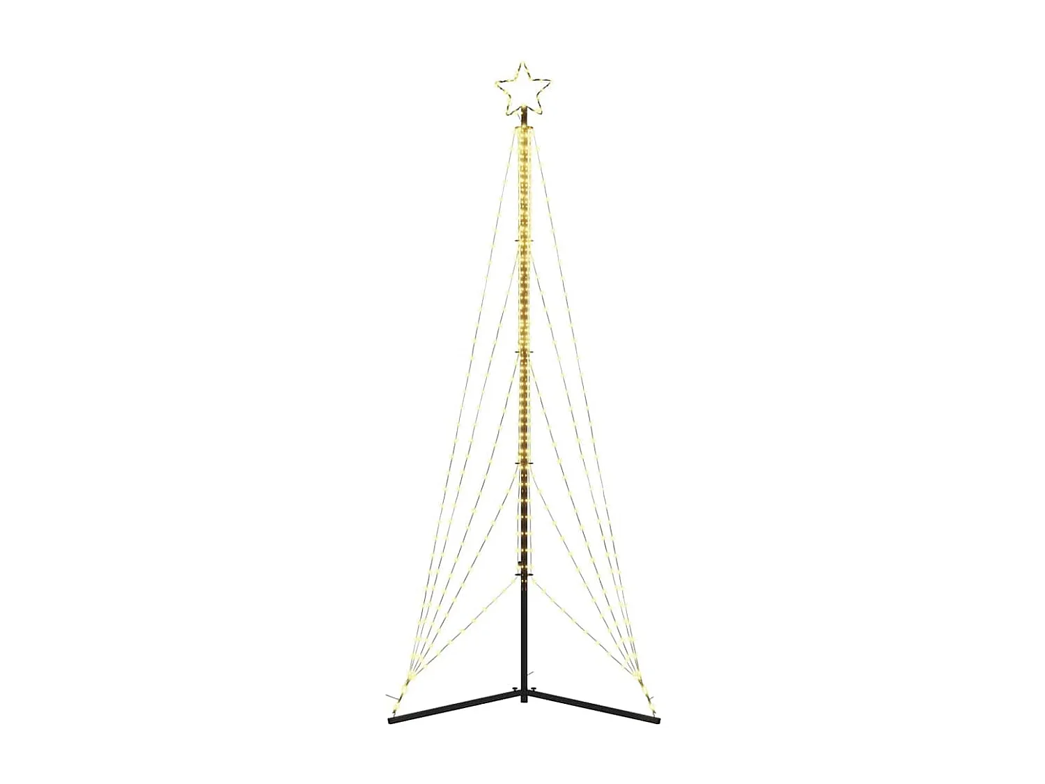 LED Weihnachtsbaum 525 LEDs Warmweiß 302 cm