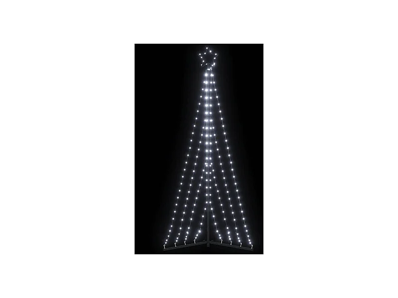 LED-kerstboom 339 LEDs koud wit 182 cm