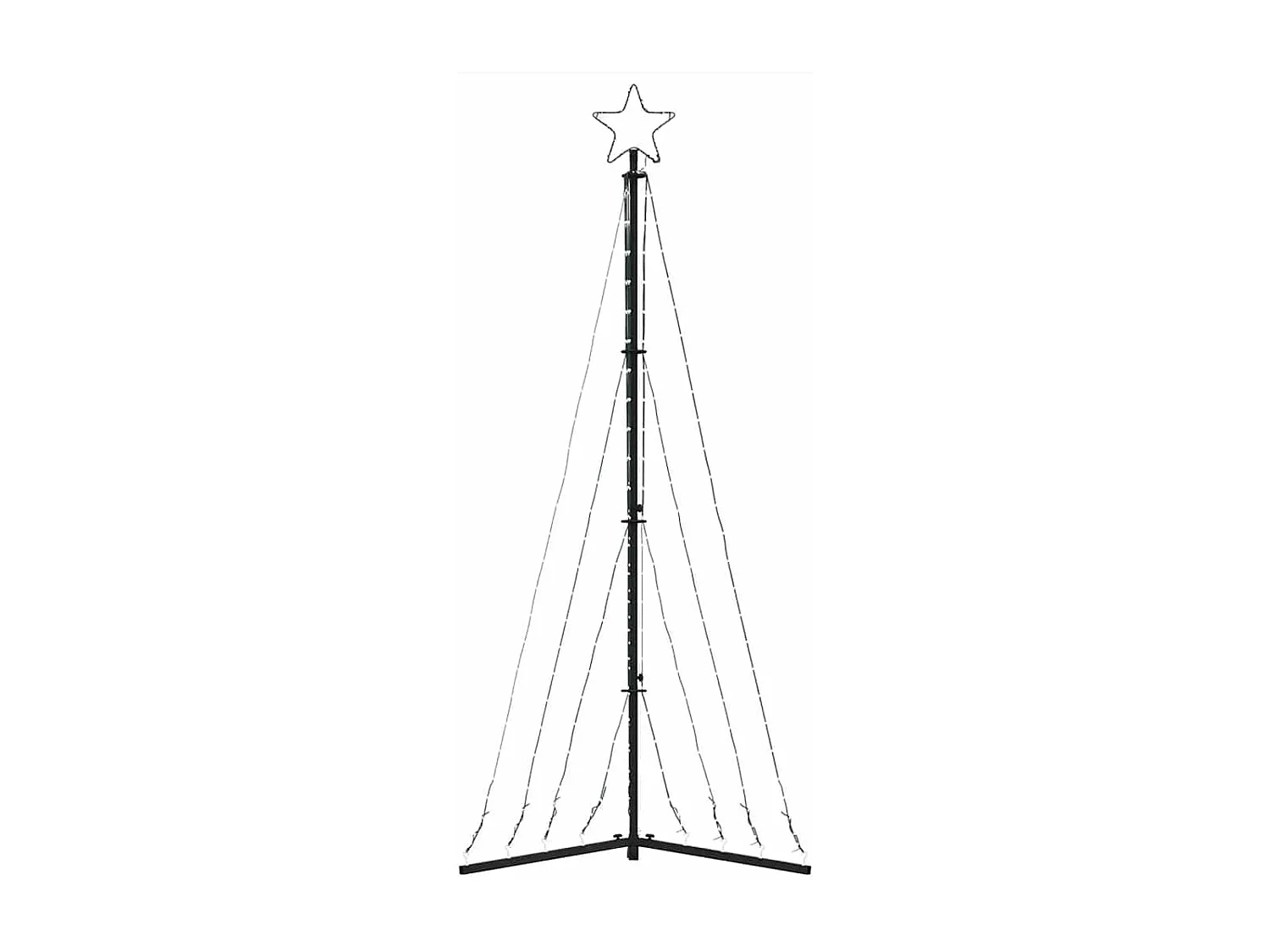 LED-kerstboom 339 LEDs koud wit 182 cm
