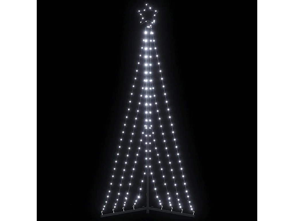 LED-kerstboom 339 LEDs koud wit 182 cm