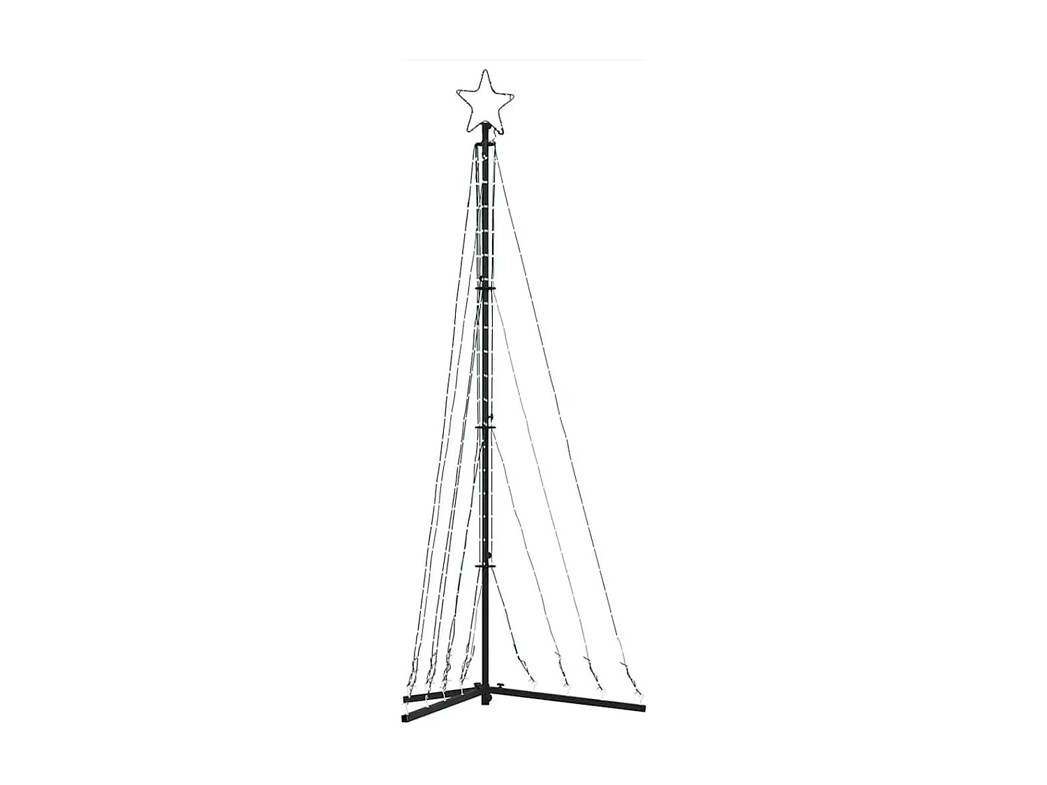 LED-kerstboom 339 LEDs koud wit 182 cm