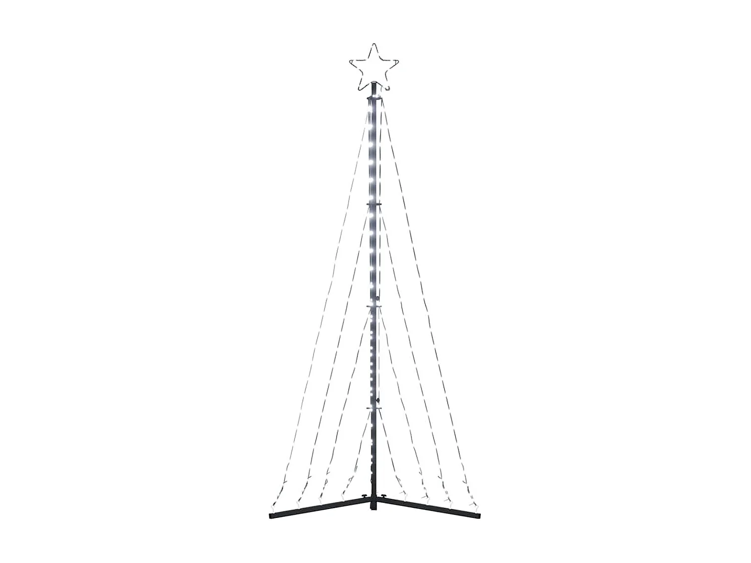 LED-kerstboom 339 LEDs koud wit 182 cm