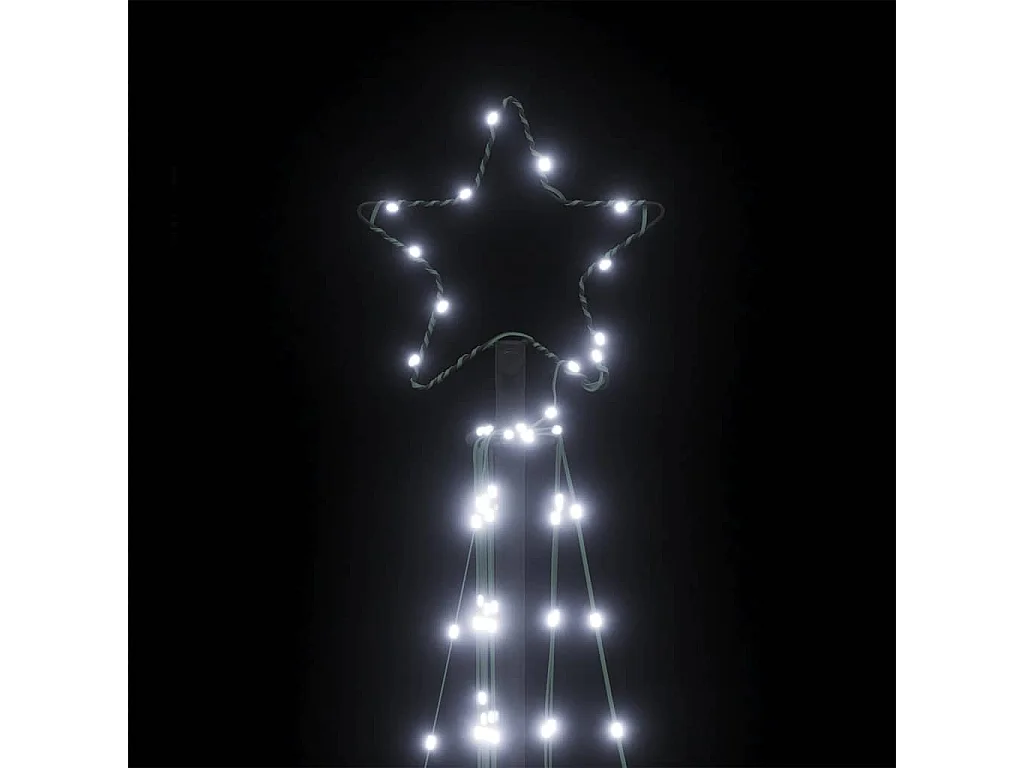 LED-kerstboom 339 LEDs koud wit 182 cm