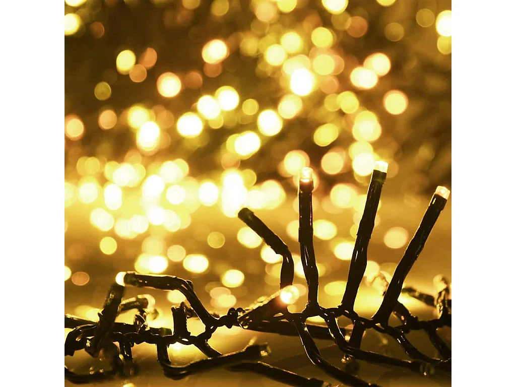 LED-Lichterkette mit 3000 LEDs Warmweiß 23 m PVC