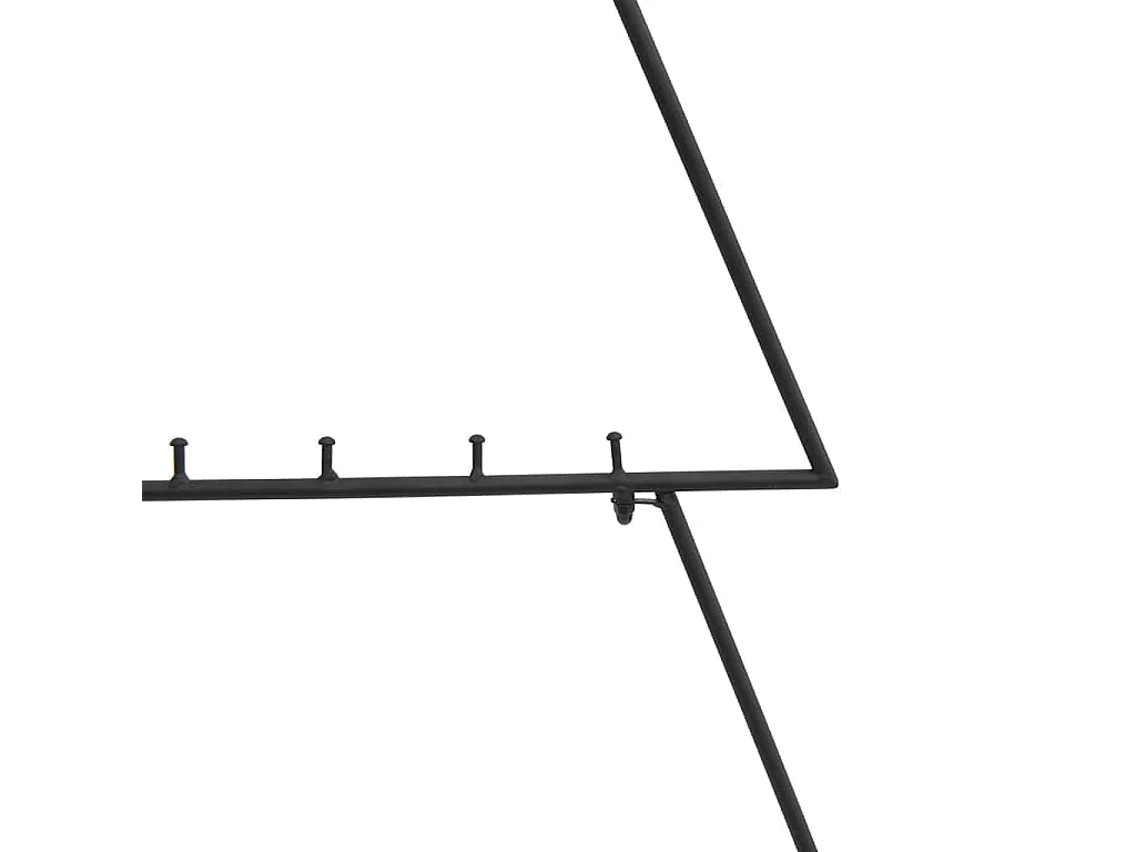 Kerstdecoratie kerstboom 125 cm metaal zwart