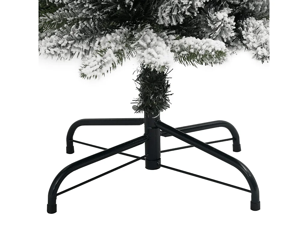 Árbol de Navidad artificial con 300 LED y nieve flocada 180 cm