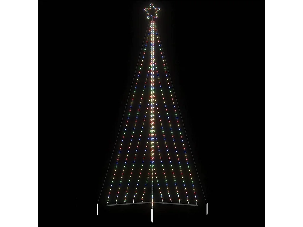 LED-kerstboom 570 LEDs kleurrijk 399 cm