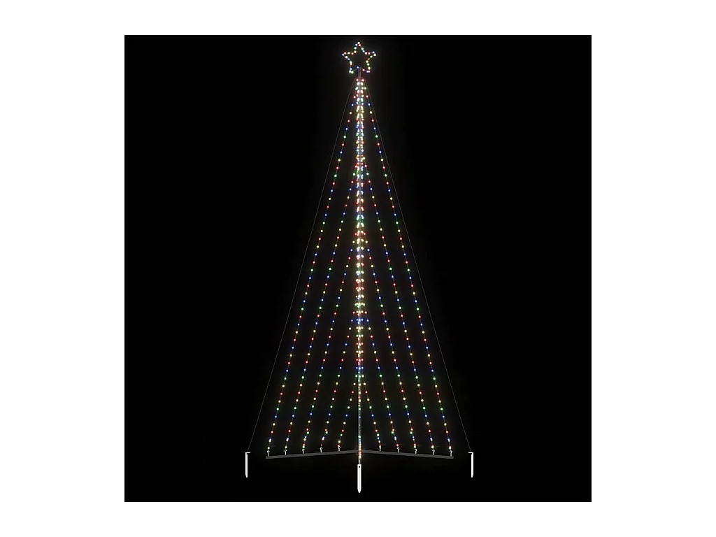 LED Weihnachtsbaum 570 LEDs Mehrfarbig 399 cm
