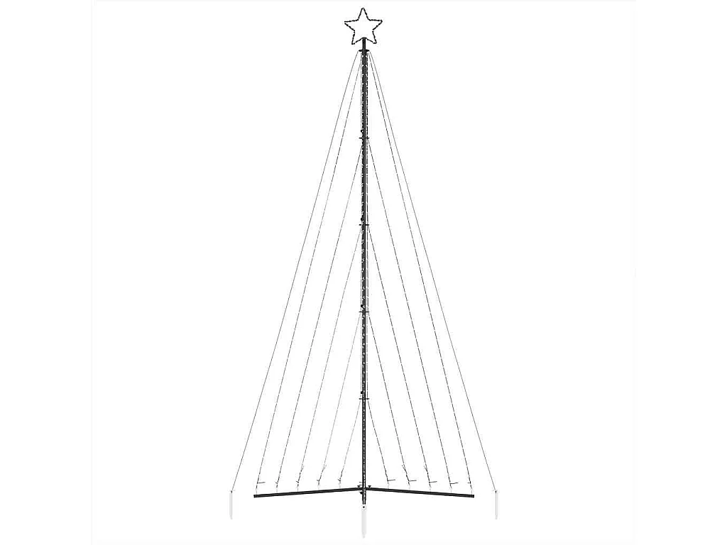 LED-kerstboom 570 LEDs kleurrijk 399 cm