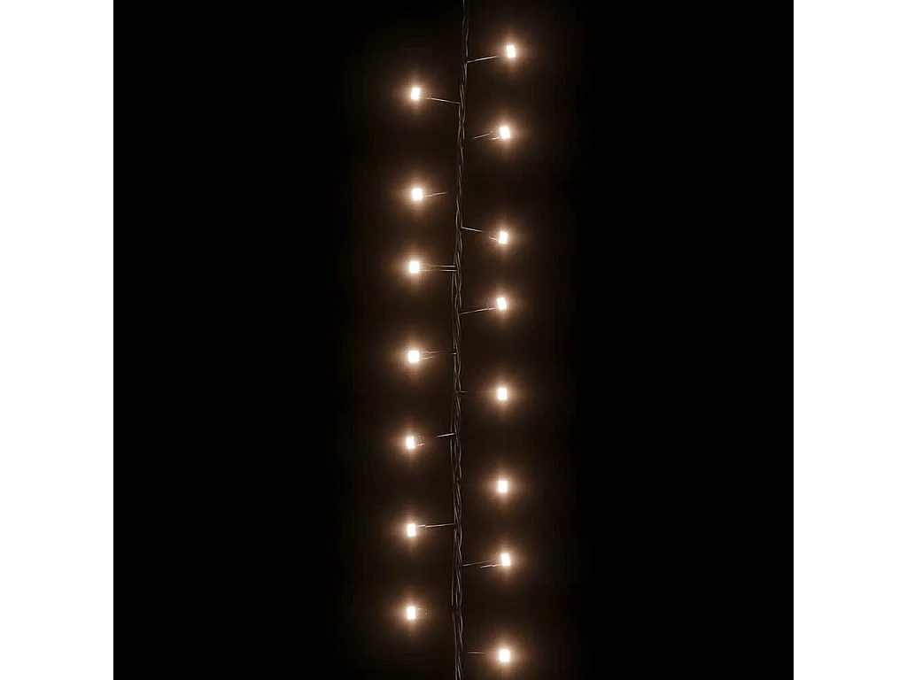 Guirlande à LED compacte avec 400 LED Blanc chaud 13 m PVC
