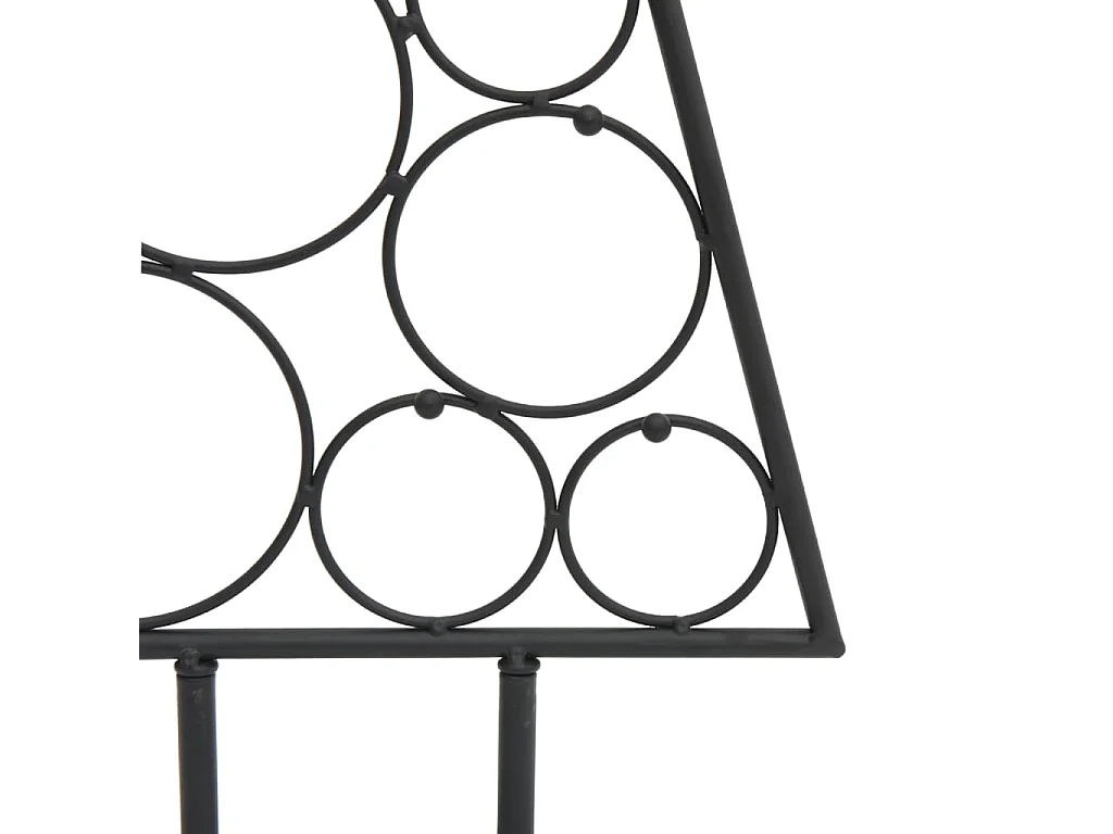 Kerstdecoratie kerstboom 125 cm metaal zwart