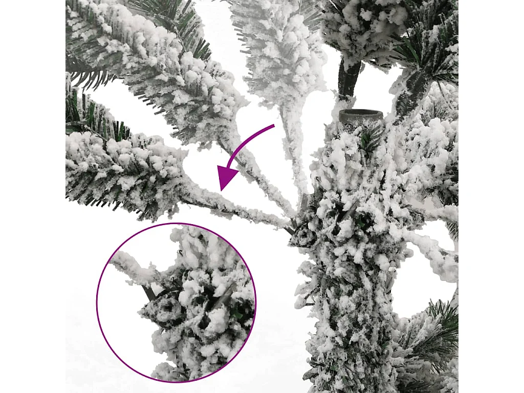 Sapin de Noël artificiel articulé 150 LED et boules 120 cm