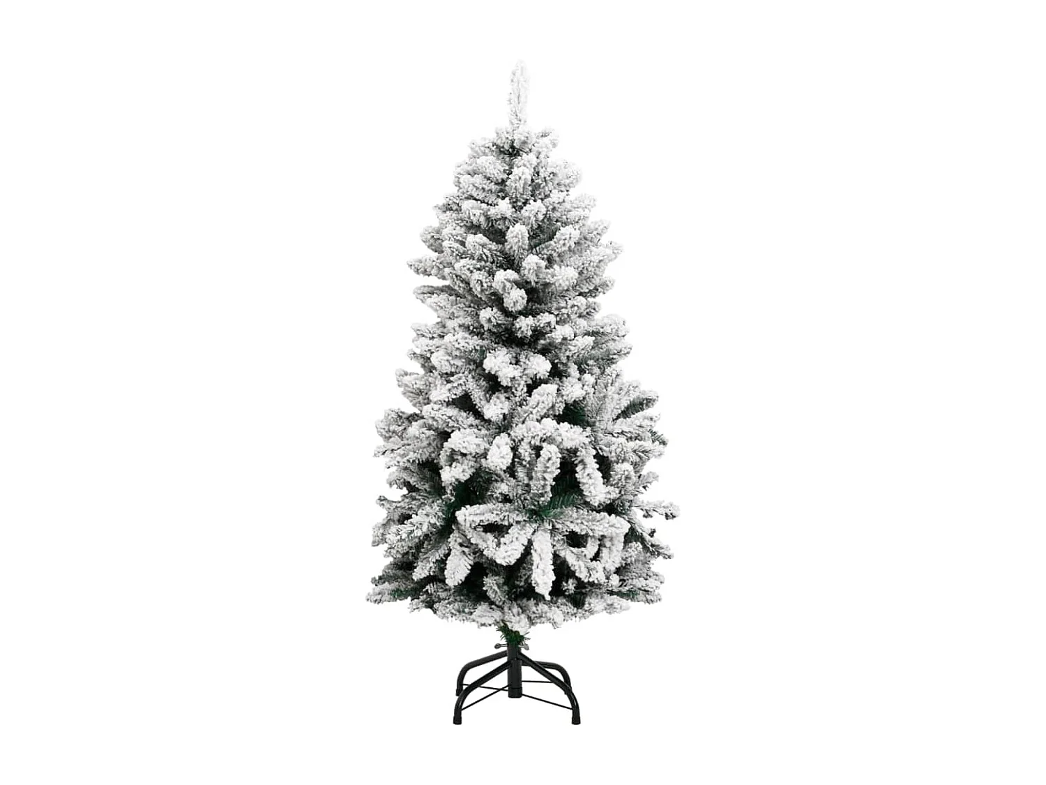 Albero Natale Incernierato con 150 LED e Palline 120 cm