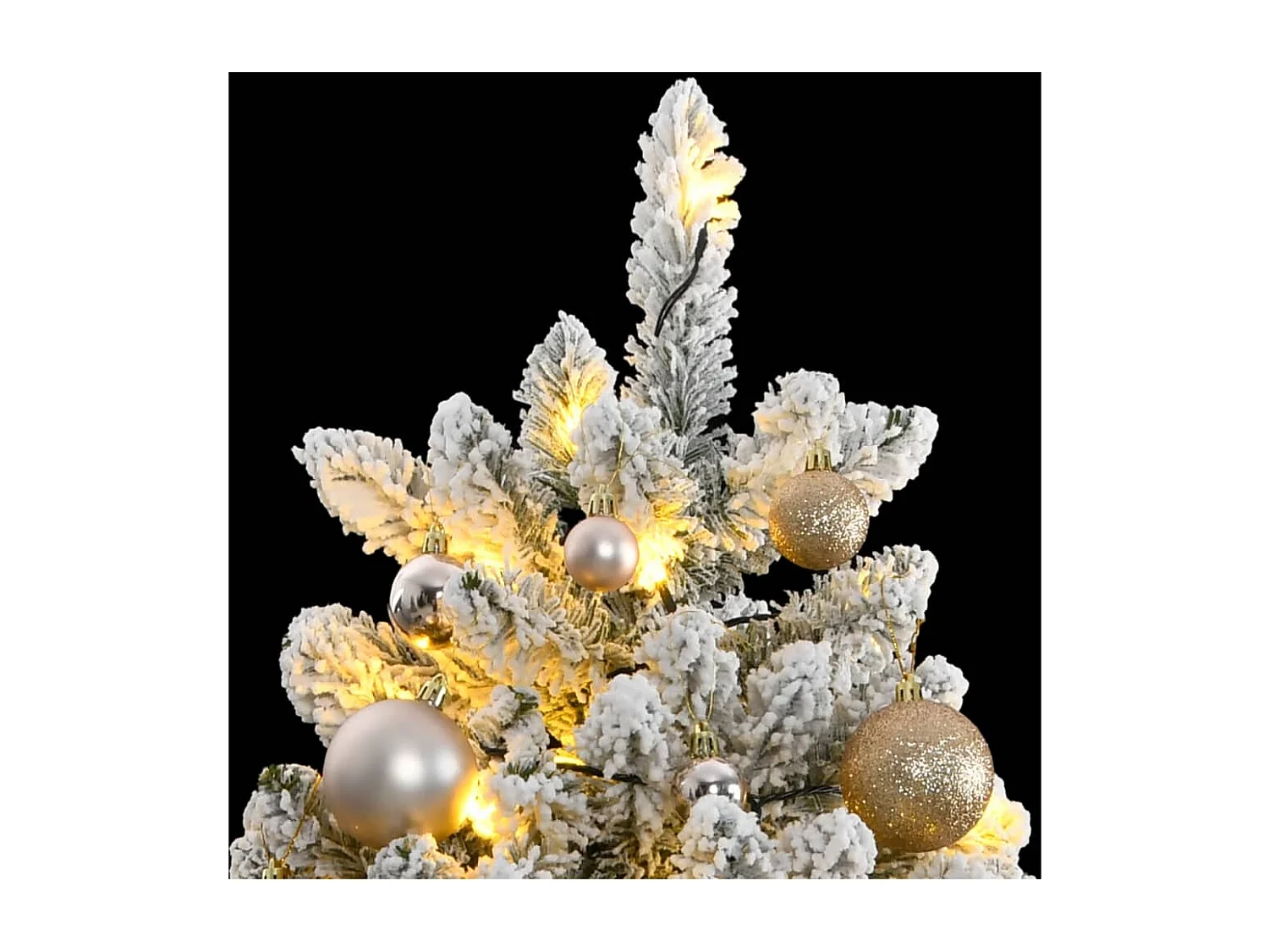 Sapin de Noël artificiel articulé 300 LED et boules 270 cm