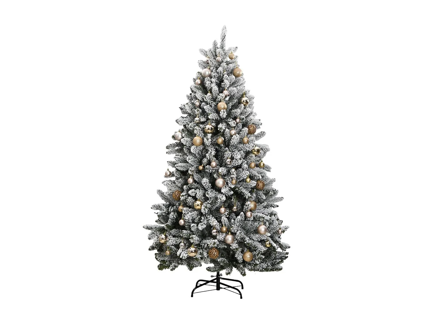 Sapin de Noël artificiel articulé 300 LED et boules 270 cm