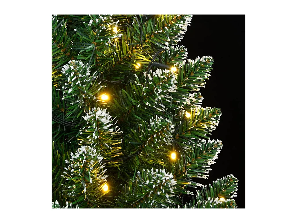 Sapin de Noël artificiel mince 150 LED 150 cm