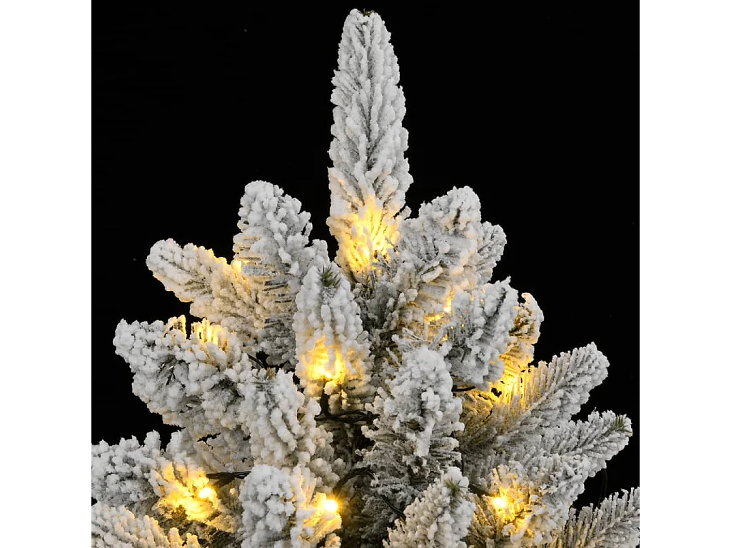 Kunstkerstboom met 150 LED's en sneeuw 120 cm