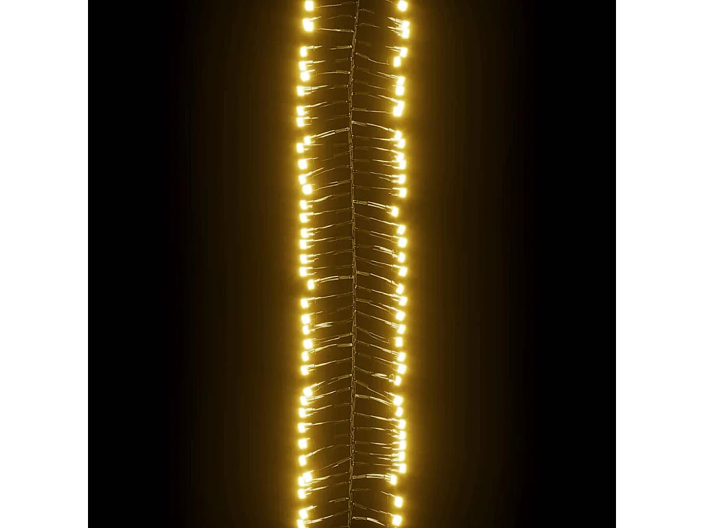 Gruppo Stringa LED con 2000 Luci LED Bianco Caldo in PVC