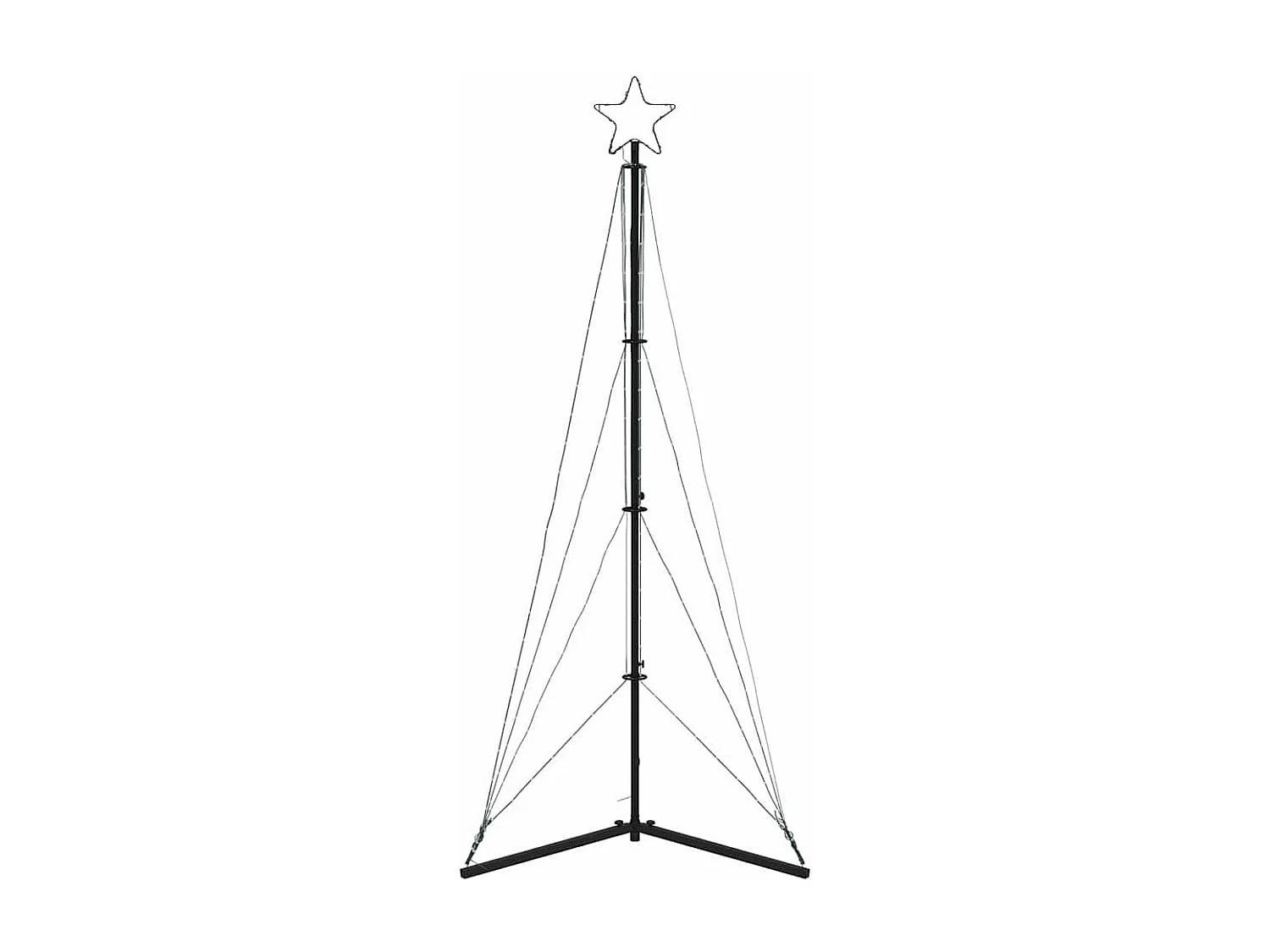 LED-kerstboom 363 LEDs kleurrijk 182 cm