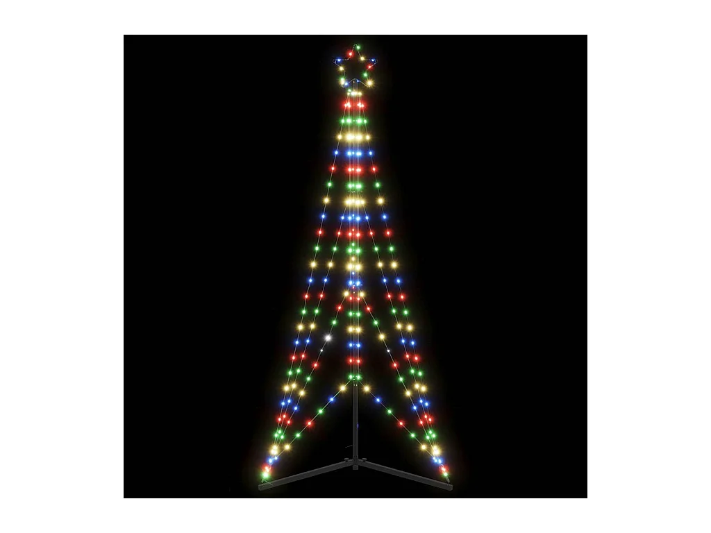 LED Weihnachtsbaum 363 LEDs Mehrfarbig 182 cm