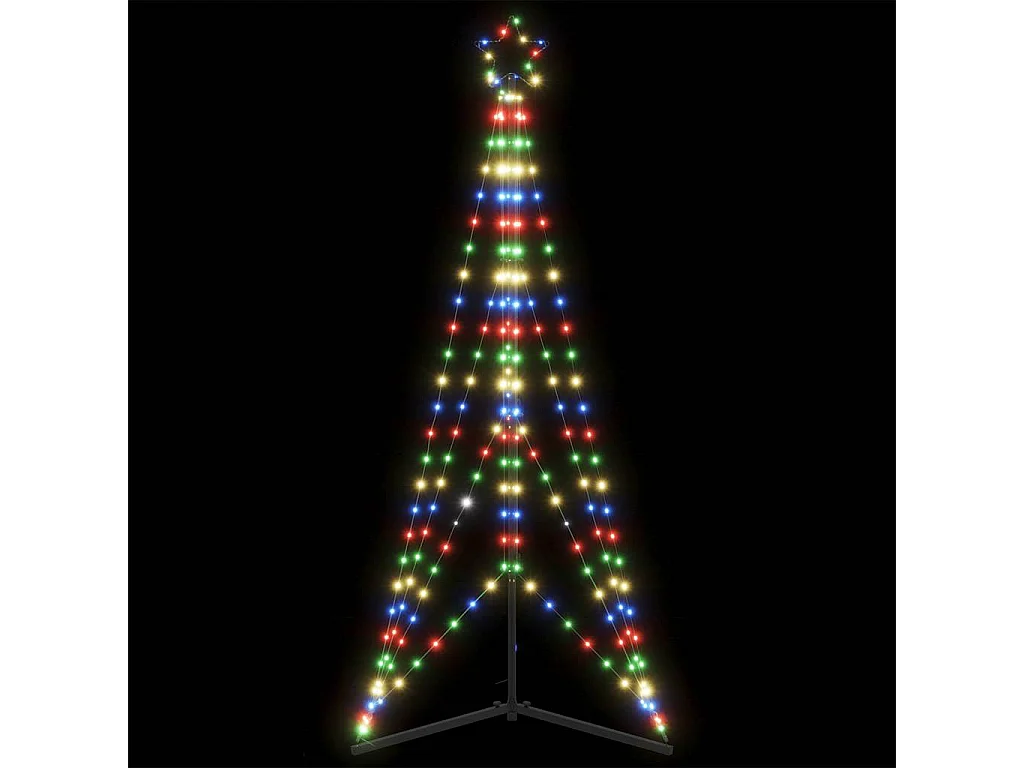 LED Weihnachtsbaum 363 LEDs Mehrfarbig 182 cm